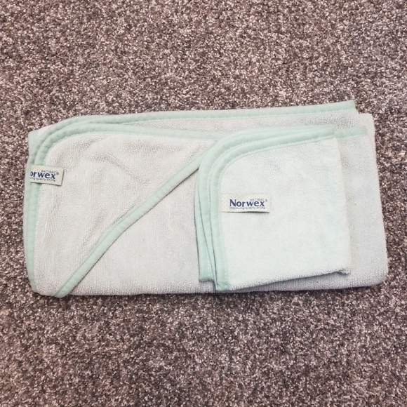 norwex baby hooded towel set